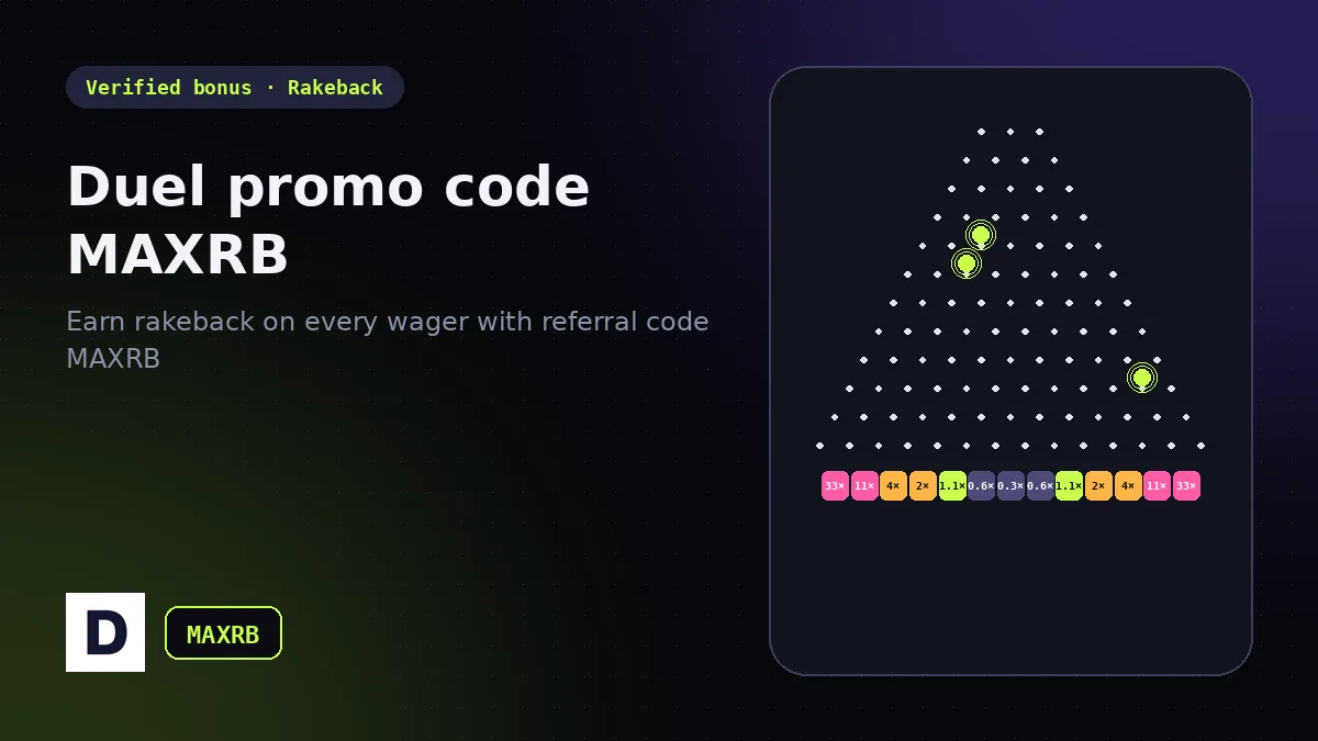 Duel promo code MAXRB – Unlock Rakeback